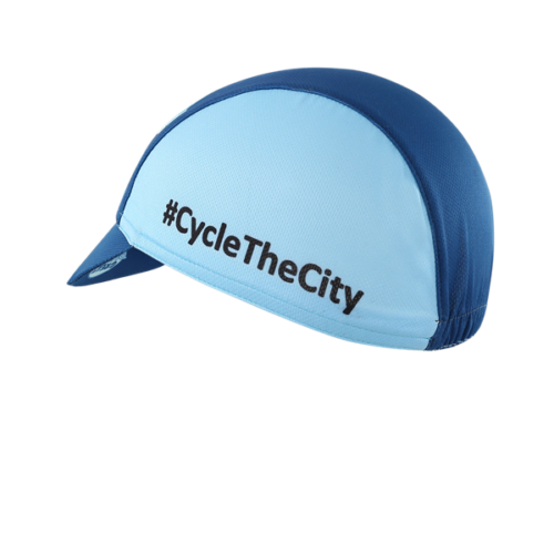 Peaked Blue Cycle Cap