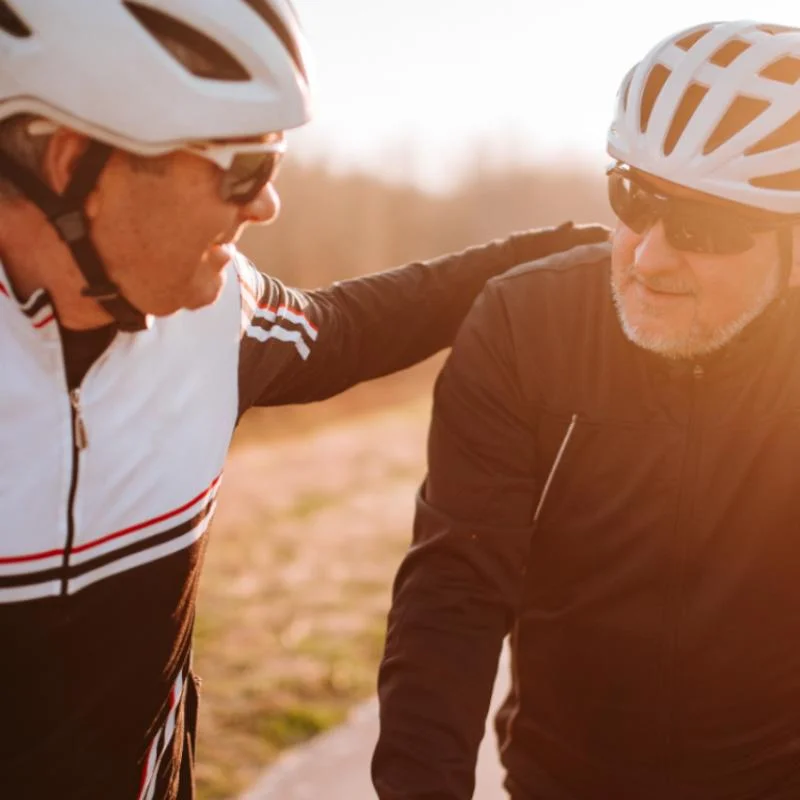 Men cycling