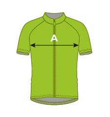 Men's sizes for cycling jerseys